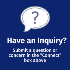 Submit an inquiry or feedback in the Connect box above.